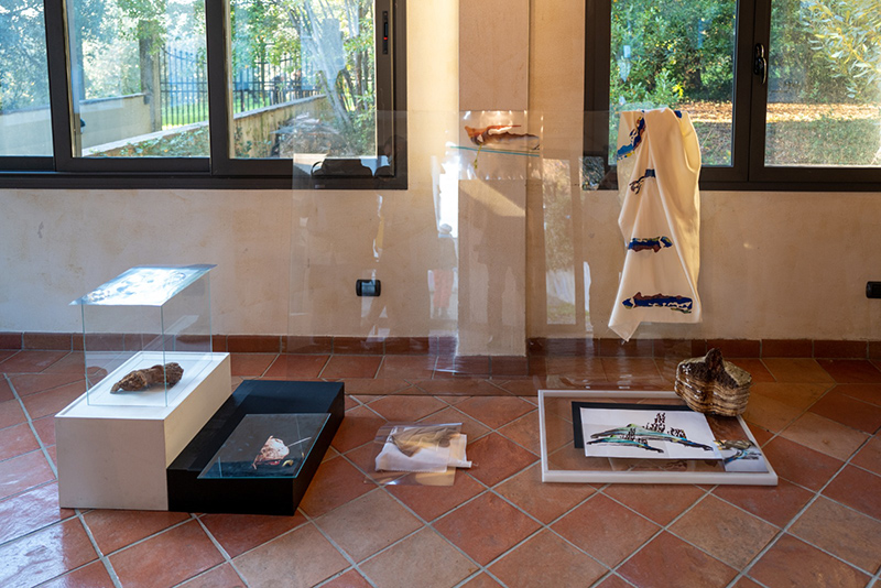 Foto ambientale in residenza, Installazione site specific, dimensioni variabili 